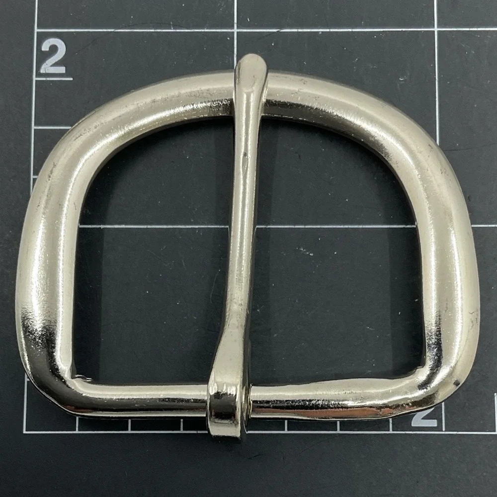 Heel Bar Buckle 1 1/2 Strap 38mm Silver Tone Belt Buckle 25 Pack Leather Crafter